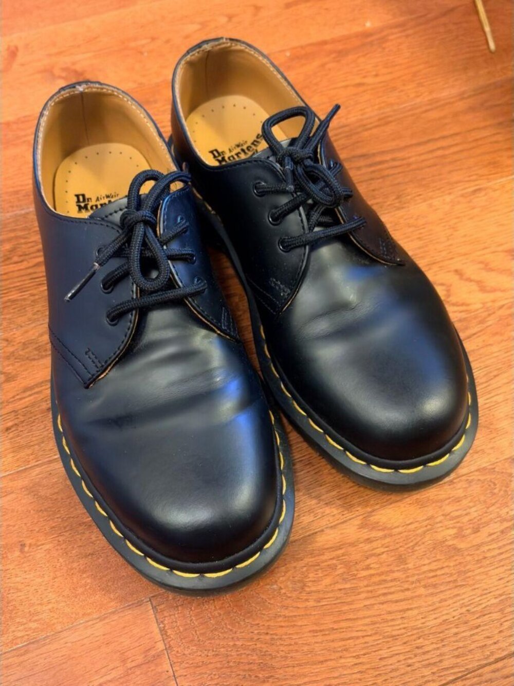 Dr. Martens 1461 Black Smooth Leather Oxford Shoes UK 4